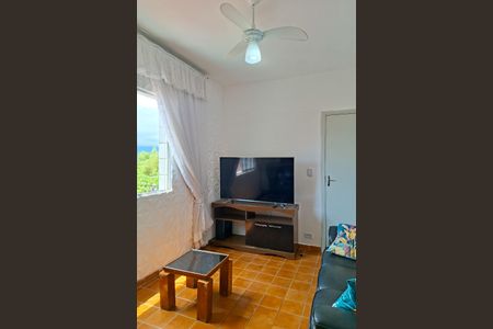 Sala de apartamento para alugar com 1 quarto, 48m² em Maracanã, Praia Grande
