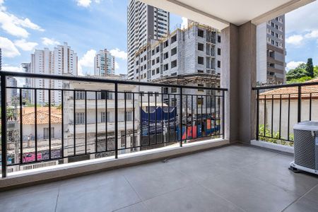 Sala/Cozinha - Varanda de apartamento para alugar com 1 quarto, 33m² em Pinheiros, São Paulo