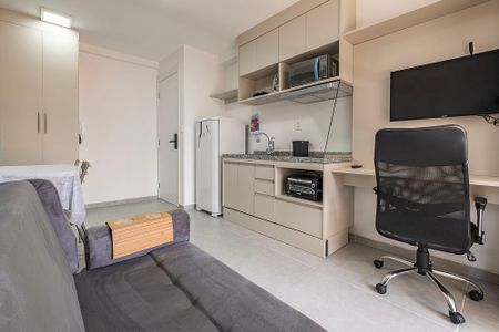 Sala/Cozinha de apartamento para alugar com 1 quarto, 33m² em Pinheiros, São Paulo