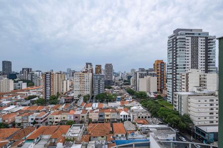 Sala - Vista de apartamento à venda com 1 quarto, 59m² em Pinheiros, São Paulo