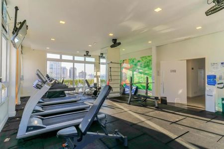 Apartamento para alugar com 35m², 1 quarto e 1 vaga Apartamento para alugar com 35m², 1 quarto e 1 vagaÁrea comum - Academia