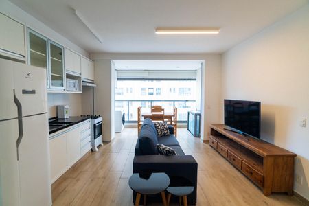 Sala/Cozinha de apartamento para alugar com 1 quarto, 47m² em Vila Clementino, São Paulo