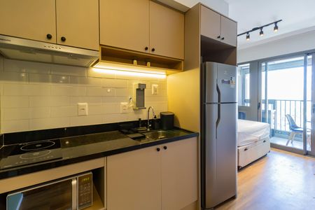 Studio para alugar com 35m², 1 quarto e sem vaga Studio para alugar com 35m², 1 quarto e sem vagaCozinha