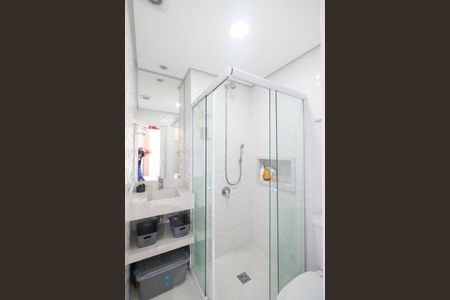 Banheiro de kitnet/studio à venda com 1 quarto, 18m² em Santa Paula, São Caetano do Sul