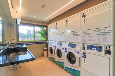 Studio para alugar com 27m², 1 quarto e sem vaga Studio para alugar com 27m², 1 quarto e sem vagaLavanderia
