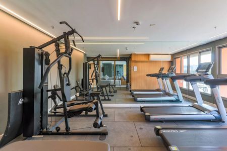 Studio para alugar com 27m², 1 quarto e sem vaga Studio para alugar com 27m², 1 quarto e sem vagaÁrea comum - Academia