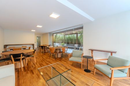 Apartamento para alugar com 105m², 2 quartos e 1 vagaÁrea comum - Salão de festas