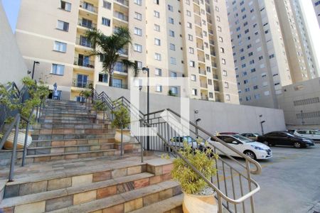 Apartamento para alugar com 49m², 2 quartos e 1 vagaEscada de acesso entrada