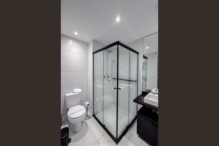 Banheiro de kitnet/studio para alugar com 1 quarto, 21m² em Ipiranga, São Paulo