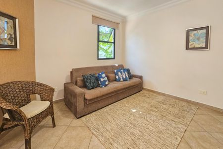 Sala de apartamento para alugar com 3 quartos, 110m² em Jardim Tres Marias, Guarujá