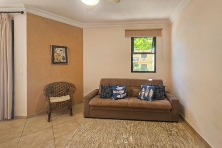 Sala de apartamento para alugar com 3 quartos, 110m² em Jardim Tres Marias, Guarujá