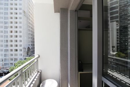 Studio para alugar com 26m², 1 quarto e sem vagaVaranda