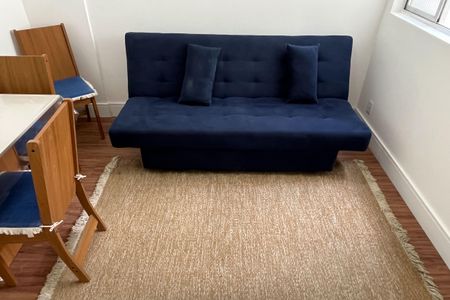 Sala de apartamento para alugar com 1 quarto, 48m² em Boqueirão, Santos