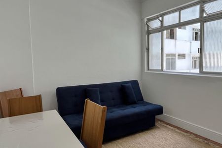 Sala de apartamento para alugar com 1 quarto, 48m² em Boqueirão, Santos