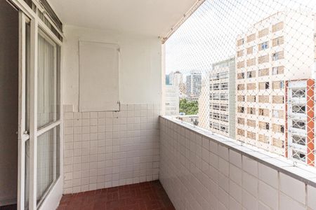 Varanda do Studio de kitnet/studio para alugar com 1 quarto, 65m² em Vila Buarque, São Paulo
