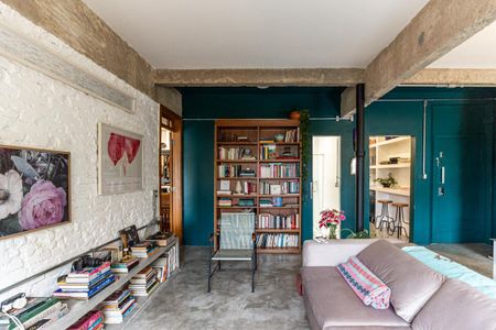 Sala de apartamento à venda com 1 quarto, 80m² em Santa Cecilia, São Paulo