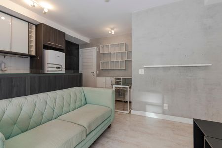 Sala de apartamento para alugar com 1 quarto, 37m² em Santo Amaro, São Paulo