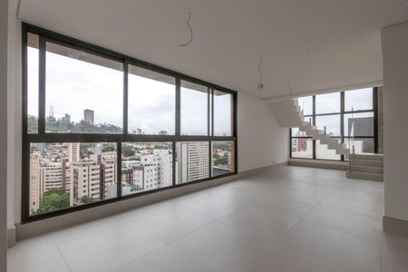 Sala de apartamento à venda com 4 quartos, 198m² em Santo Antônio, Belo Horizonte