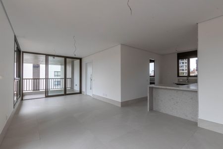 Sala de apartamento à venda com 3 quartos, 107m² em Santo Antônio, Belo Horizonte