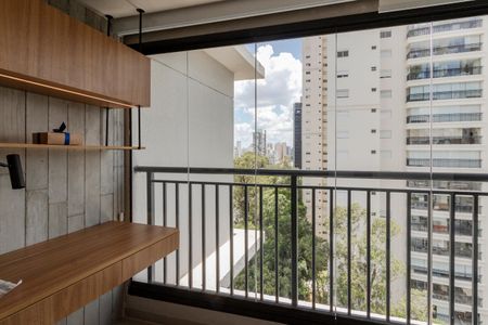 Varanda de apartamento para alugar com 1 quarto, 35m² em Brooklin, São Paulo