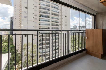 Varanda de apartamento para alugar com 1 quarto, 35m² em Brooklin, São Paulo
