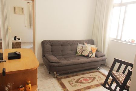 Sala de apartamento para alugar com 1 quarto, 38m² em Boqueirão, Santos