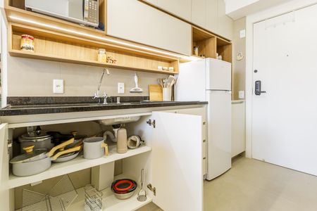 Studio para alugar com 25m², 1 quarto e sem vagaCozinha