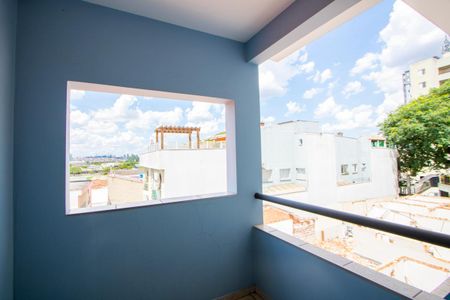 Varanda da sala de apartamento à venda com 2 quartos, 85m² em Vila Homero Thon, Santo André