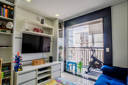 Sala de apartamento à venda com 3 quartos, 66m² em Vila Metalúrgica, Santo André