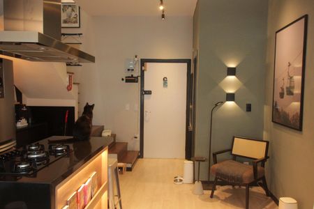 Sala de apartamento para alugar com 1 quarto, 70m² em Gonzaga, Santos