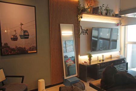 Sala de apartamento para alugar com 1 quarto, 70m² em Gonzaga, Santos