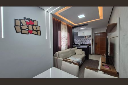 Sala de apartamento à venda com 3 quartos, 100m² em Vila Claudio, Santo André