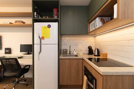 Cozinha de apartamento à venda com 1 quarto, 30m² em Farroupilha, Porto Alegre