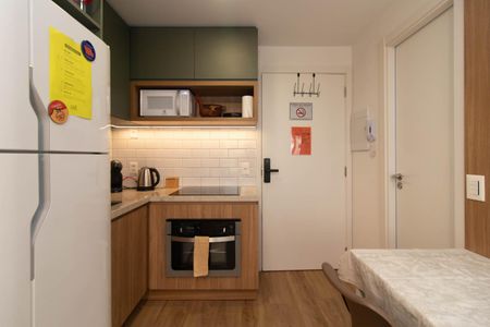 Cozinha de apartamento à venda com 1 quarto, 30m² em Farroupilha, Porto Alegre