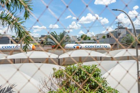 Vista Sala de apartamento para alugar com 2 quartos, 55m² em Chácara Letônia, Americana