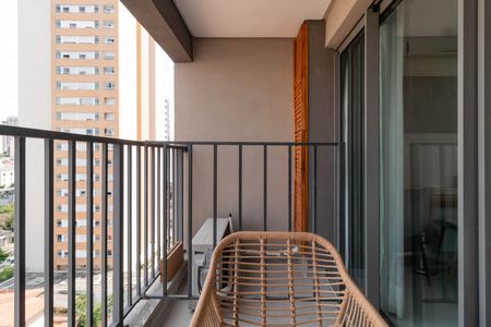 Varanda de kitnet/studio para alugar com 1 quarto, 23m² em Barra Funda, São Paulo