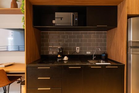 Studio para alugar com 24m², 1 quarto e sem vaga Studio para alugar com 24m², 1 quarto e sem vagaCozinha