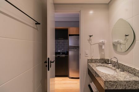 Studio para alugar com 24m², 1 quarto e sem vaga Studio para alugar com 24m², 1 quarto e sem vagaBanheiro