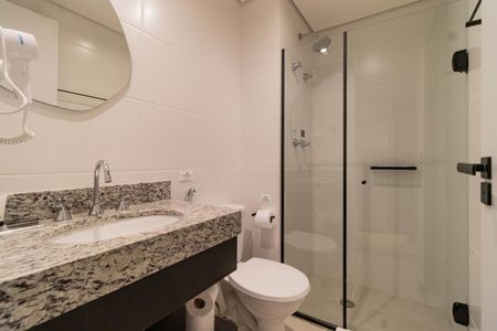 Studio para alugar com 24m², 1 quarto e sem vaga Studio para alugar com 24m², 1 quarto e sem vagaBanheiro