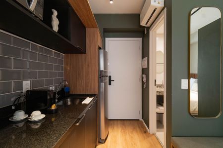 Studio para alugar com 24m², 1 quarto e sem vaga Studio para alugar com 24m², 1 quarto e sem vagaCozinha