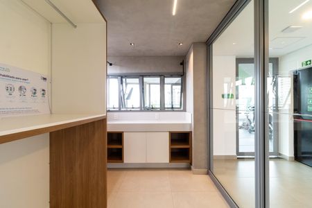 Studio para alugar com 24m², 1 quarto e sem vaga Studio para alugar com 24m², 1 quarto e sem vagaLavanderia