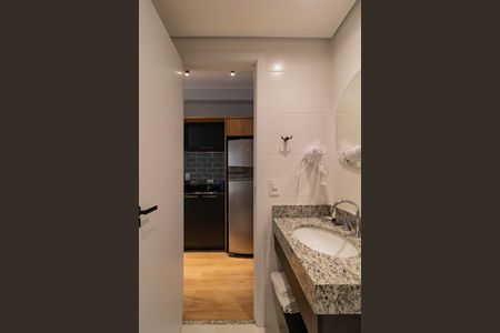 Studio para alugar com 24m², 1 quarto e sem vaga Studio para alugar com 24m², 1 quarto e sem vagaBanheiro