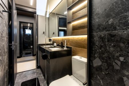 Apartamento à venda com 111m², 3 quartos e 2 vagasQuarto 1 - Banheiro da Suite