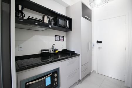 Cozinha de kitnet/studio para alugar com 1 quarto, 24m² em Vila Olímpia, São Paulo