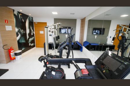 Área comum - Academia de apartamento para alugar com 1 quarto, 59m² em Guilhermina, Praia Grande