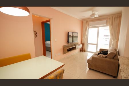 Sala de apartamento para alugar com 1 quarto, 59m² em Guilhermina, Praia Grande