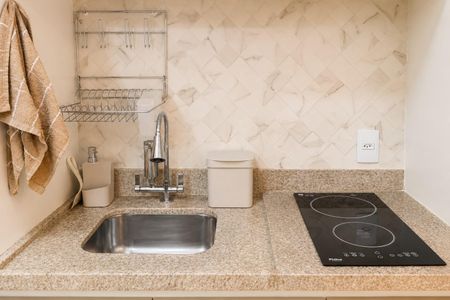 Studio à venda com 22m², 1 quarto e sem vagaCozinha