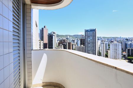 Varanda do Quarto de apartamento à venda com 1 quarto, 52m² em Funcionários, Belo Horizonte