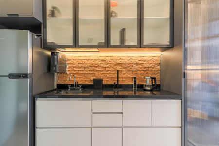 Studio para alugar com 25m², 1 quarto e sem vagaCozinha