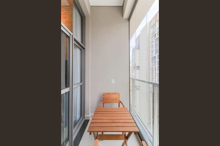 Studio para alugar com 25m², 1 quarto e sem vagaVaranda